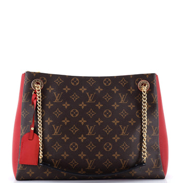 Louis Vuitton Surene Handbag Monogram Canvas with Leather MM