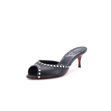 Christian Louboutin Women's Me Dolly Heeled Sandals Spiked Leather 55