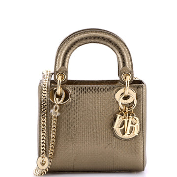 Christian Dior Lady Dior Chain Bag Python Mini