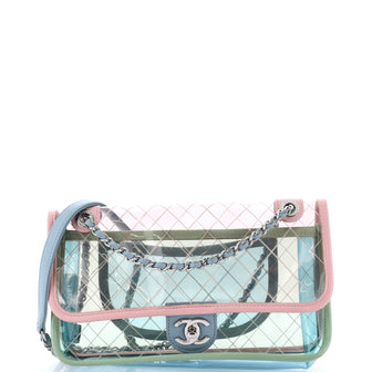 Chanel Coco Splash Flap Bag Quilted PVC With Lambskin Medium