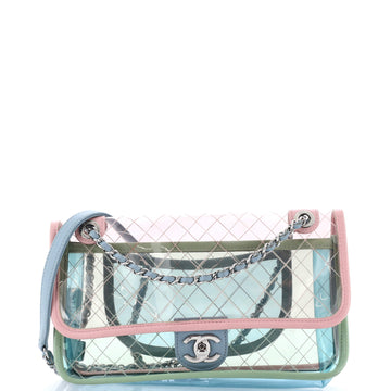 Chanel Coco Splash Flap Bag Quilted PVC With Lambskin Medium