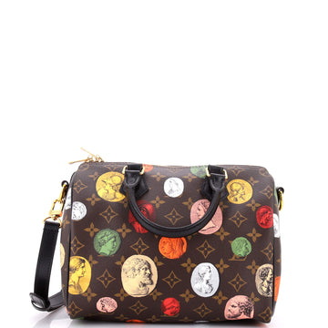 Louis Vuitton Speedy Bandouliere Bag Limited Edition Fornasetti Cameo Monogram Canvas 25