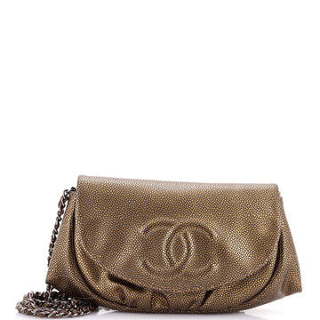 Chanel Half Moon Wallet on Chain Caviar