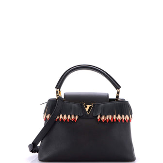 Louis Vuitton Capucines Bag Leather with Fringe Detail PM