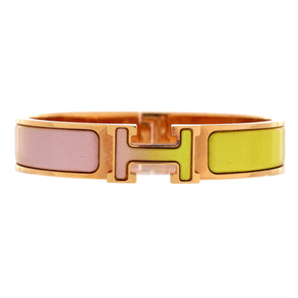Hermes Clic H Bracelet Enamel Narrow