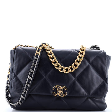 Chanel 19 Flap Bag Quilted Leather Maxi