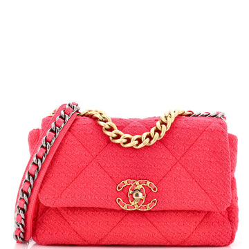 Chanel 19 Flap Bag Quilted Tweed Medium