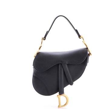 Christian Dior Saddle Handbag Leather Mini