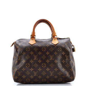 Louis Vuitton Speedy Handbag Monogram Canvas 30