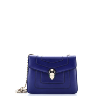 Bvlgari Serpenti Forever Square Shoulder Bag Leather Small