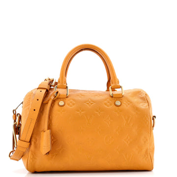 Louis Vuitton Speedy Bandouliere Bag Monogram Empreinte Leather 25