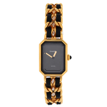 Chanel Premiere Rock Quartz Watch Plated Metal and Leather 20
