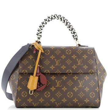 Louis Vuitton Braided Handle Cluny Bag Monogram Canvas MM