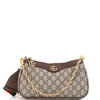 Gucci Ophidia Charm Shoulder Bag GG Coated Canvas Small