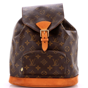 Louis Vuitton Vintage Montsouris Backpack Monogram Canvas MM