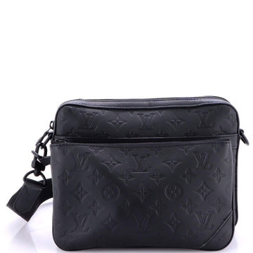 Louis Vuitton Trio Messenger Bag Monogram Shadow Leather