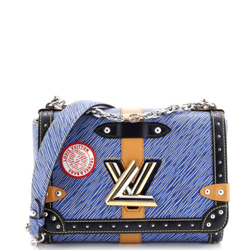 Louis Vuitton Twist Handbag Limited Edition Trunks Epi Leather MM