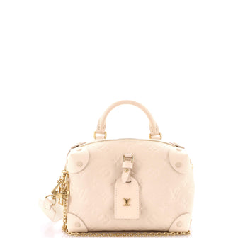 Louis Vuitton Petite Malle Souple Handbag Monogram Empreinte Leather