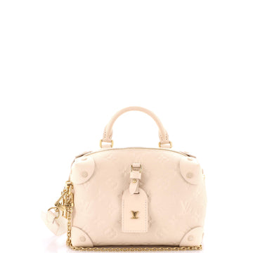 Louis Vuitton Petite Malle Souple Handbag Monogram Empreinte Leather