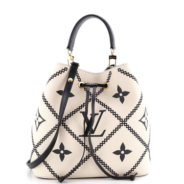 Louis Vuitton NeoNoe Handbag Monogram Empreinte Giant Broderies MM