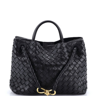 Bottega Veneta Andiamo Top Handle Bag Intrecciato Nappa Medium