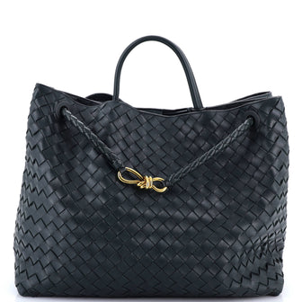 Bottega Veneta Andiamo Top Handle Bag Intrecciato Nappa Large