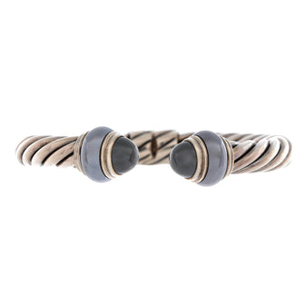 David Yurman Osetra Bracelet Sterling Silver with Hematite 10mm