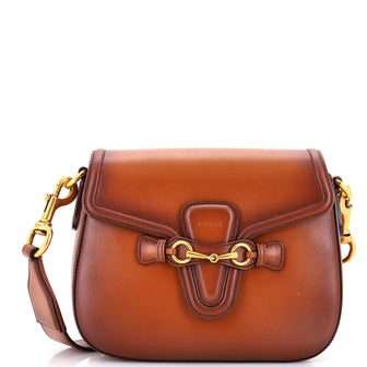 Gucci Lady Web Shoulder Bag Leather Medium