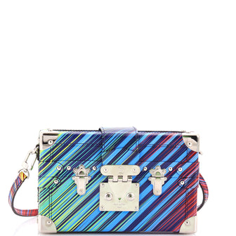 Louis Vuitton Petite Malle Handbag Limited Edition Printed Epi Leather