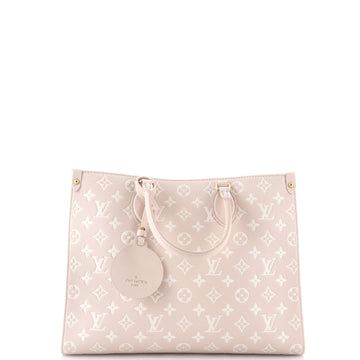 Louis Vuitton OnTheGo Tote Spring in the City Monogram Empreinte Leather MM