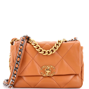 Chanel 19 Flap Bag Quilted Leather Medium