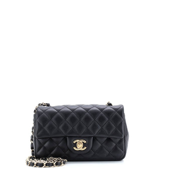 Chanel Classic Single Flap Bag Quilted Lambskin Mini