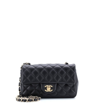 Chanel Classic Single Flap Bag Quilted Lambskin Mini