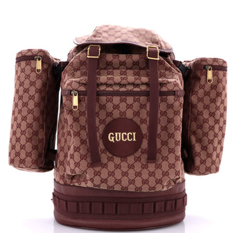 Gucci Alpina Trekking Backpack GG Canvas Large