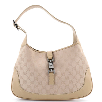 Gucci Web Jackie O Hobo GG Canvas Medium