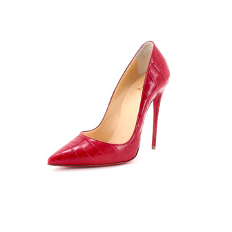 Christian Louboutin Women's So Kate Pumps Crocodile Embossed Leather 120