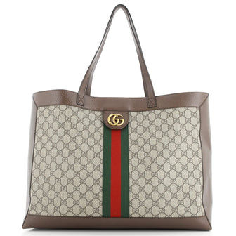 Gucci Ophidia Soft Open Tote GG Coated Canvas East West