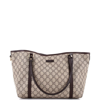 Gucci Joy Tote GG Coated Canvas with Leather Medium
