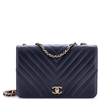 Chanel Statement Flap Bag Chevron Calfskin Medium