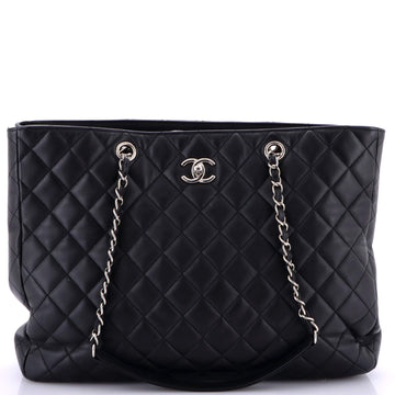 Chanel Classic CC Shopping Tote Quilted Calfskin Large