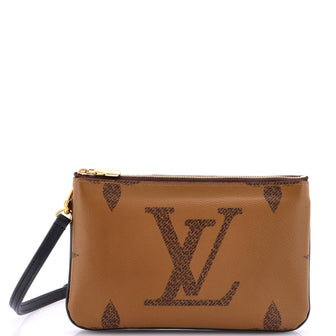Louis Vuitton Double Zip Pochette Reverse Monogram Giant