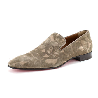 Christian Louboutin Men's Dandelion Loafers Printed Suede