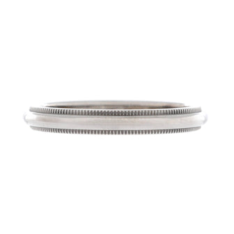 Tiffany & Co. Classic Milgrain Band Ring Platinum 3mm