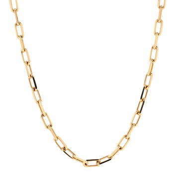 Cartier Santos de Cartier Chain Necklace 18K Yellow Gold Small