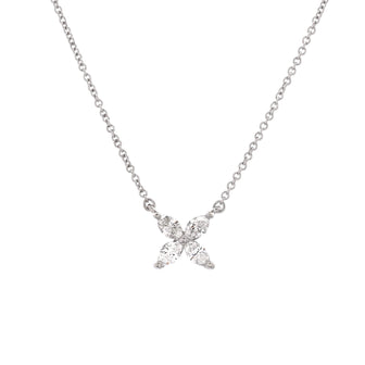 Tiffany & Co. Victoria Pendant Necklace Platinum with Diamonds Medium