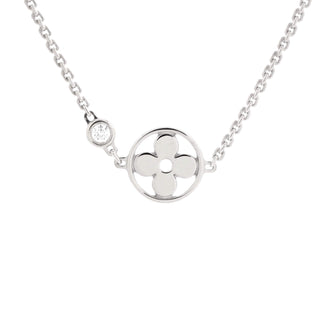 Louis Vuitton Idylle Blossom Necklace 18K White Gold with Diamond