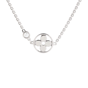 Louis Vuitton Idylle Blossom Necklace 18K White Gold with Diamond