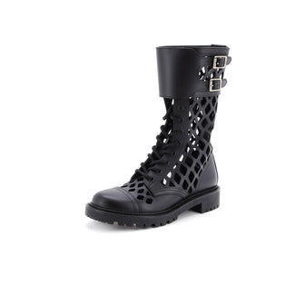 Christian Dior Women's D-Trap Cut-Out Ankle Boots Leather