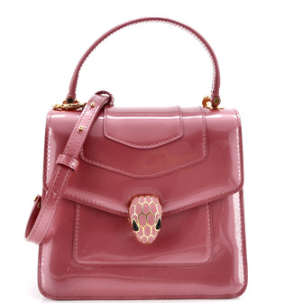 Bvlgari Serpenti Top Handle Bag Patent Small