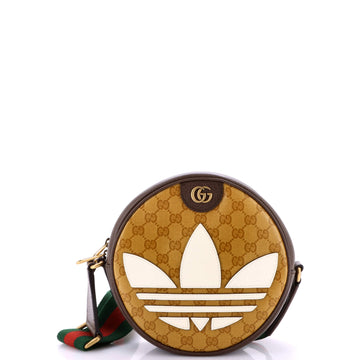 Gucci x adidas Ophidia Round Crossbody Bag GG Coated Canvas Small